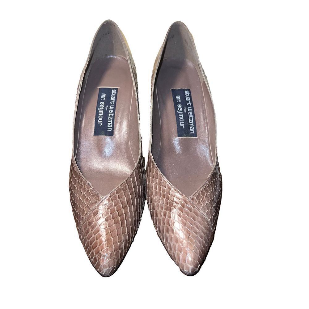Women's Stuart Weitzman Heels, Brown, 8.5 - Picture 7 of 7